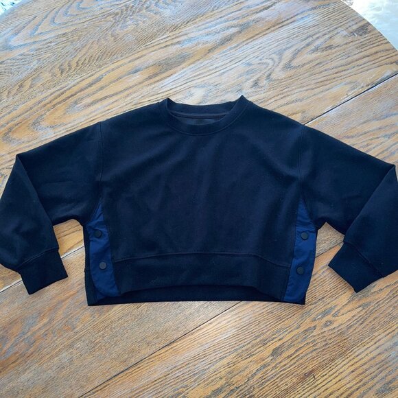 ZARA side snap  black with navy side/girls 8/9/exc condition - Picture 1 of 5